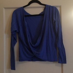 Open back Fabletics long sleeve
